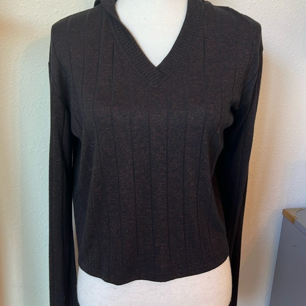 Athleta Harmony Pose Hoodie Sweater - Brown - Small